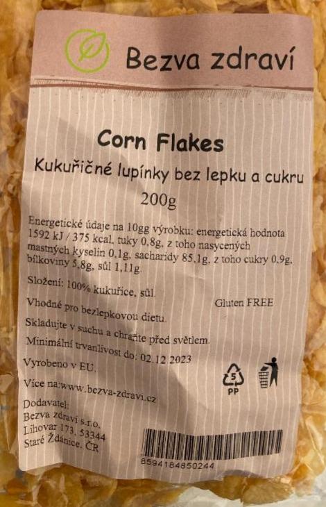 Fotografie - Corn Flakes Kukuřičné lupínky bez lepku Bezva zdraví