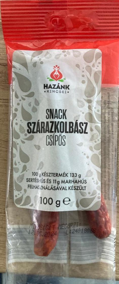 Fotografie - Snack szárazkolbász csípós Hazánk kincsei