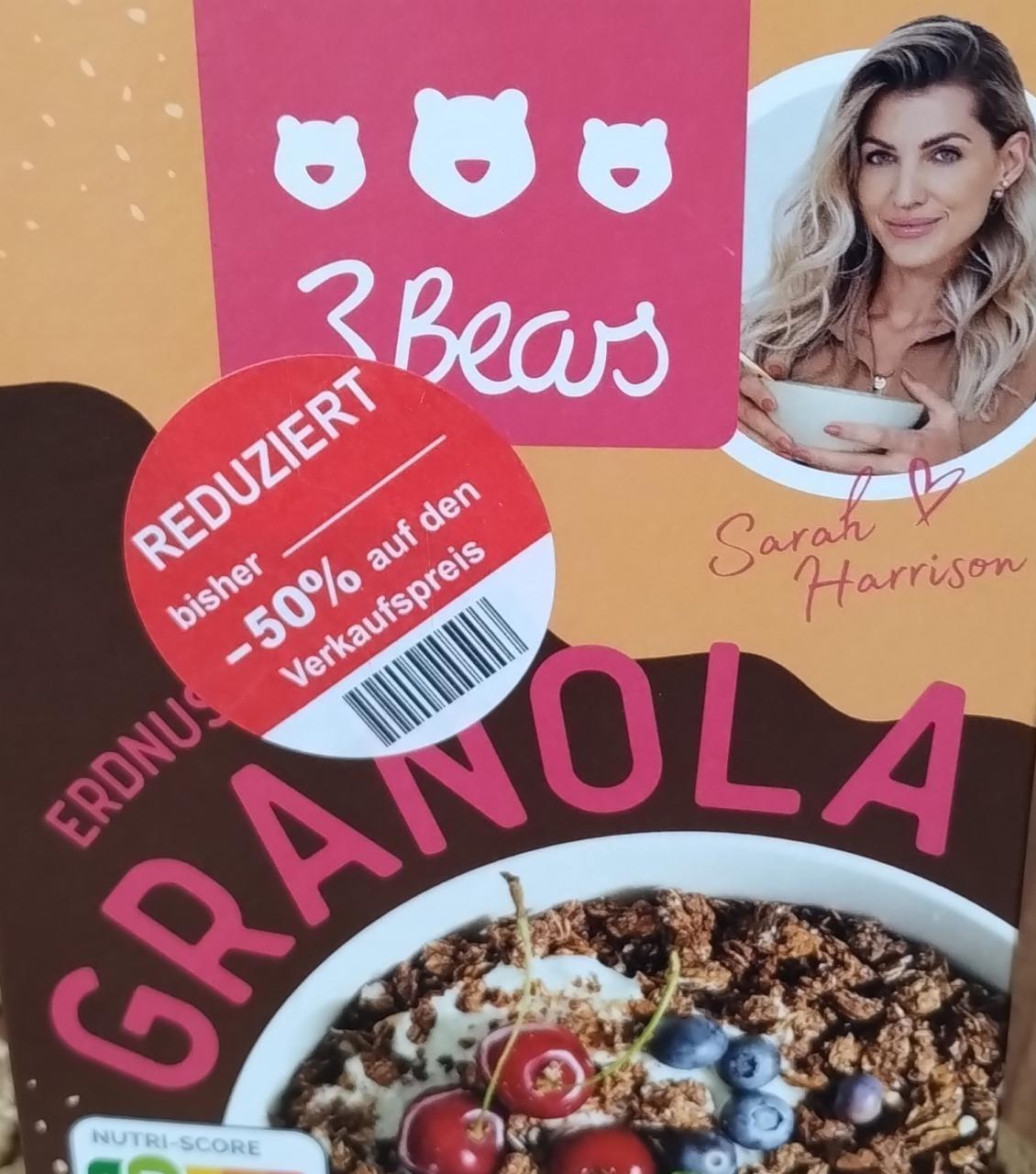 Fotografie - Erdnuss kakao granola 3 Bears