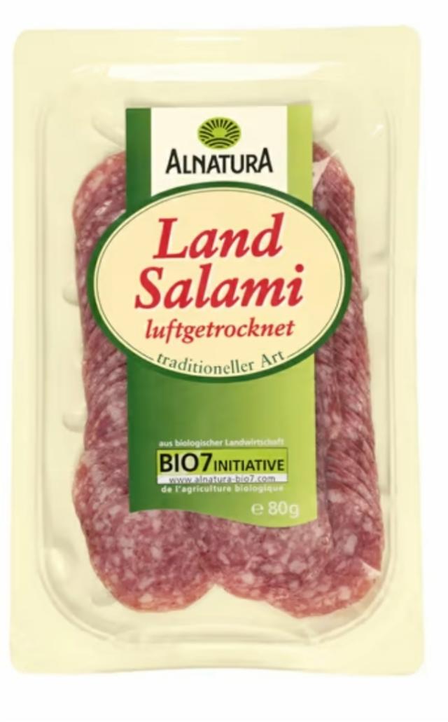 Fotografie - Bio Land Salami Alnatura