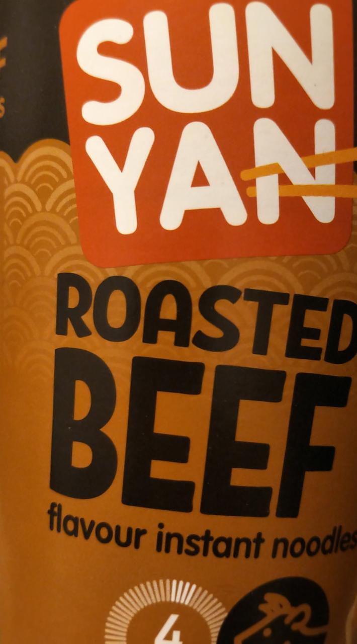 Fotografie - Roasted Beef flavor instant noodles Sun Yan