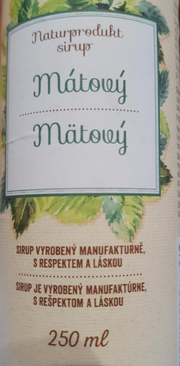 Fotografie - Sirup mátový Naturprodukt