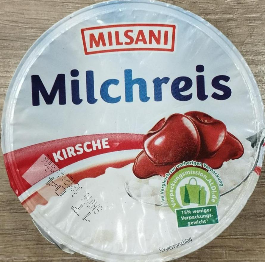 Fotografie - Milchreis Kirsche Milsani