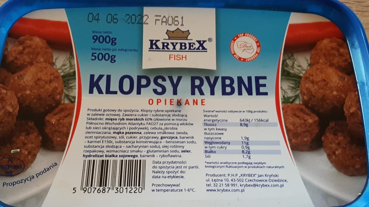 Fotografie - Klopsy Rybne Opiekane Krybex Fish