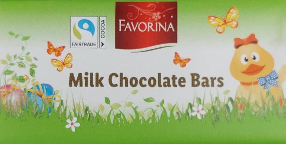 Fotografie - Milk chocholaté bars Favorina