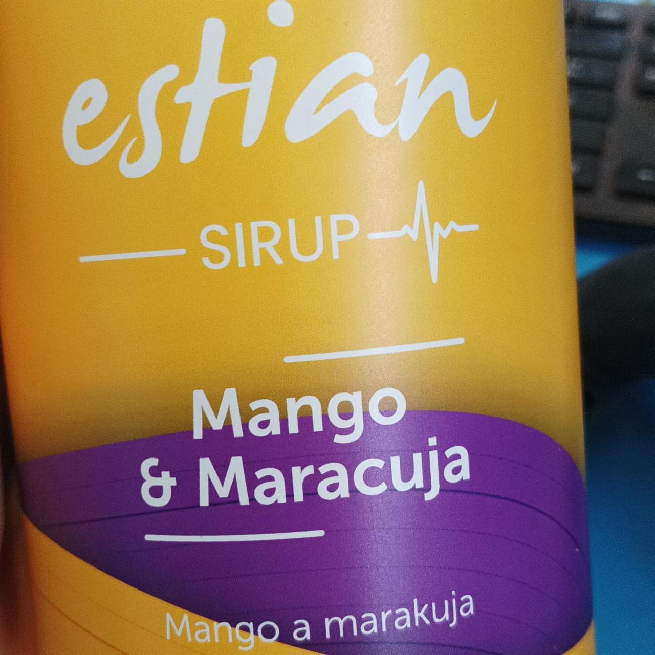 Fotografie - sirup Mango a marakuja Estian