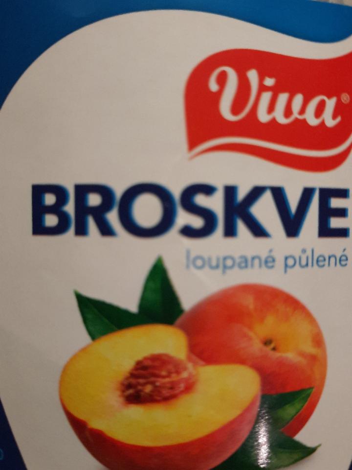 Fotografie - Broskve loupané půlené Viva