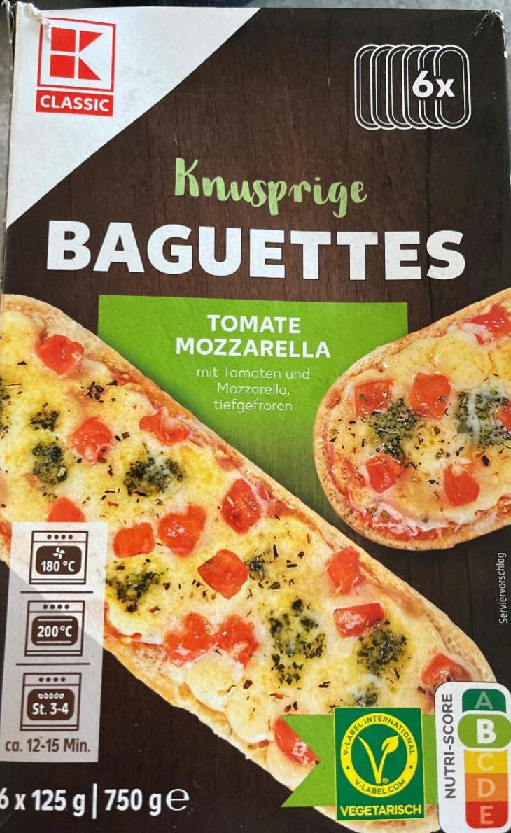 Fotografie - Knusprige Baguettes tomate mozzarella K-Classic