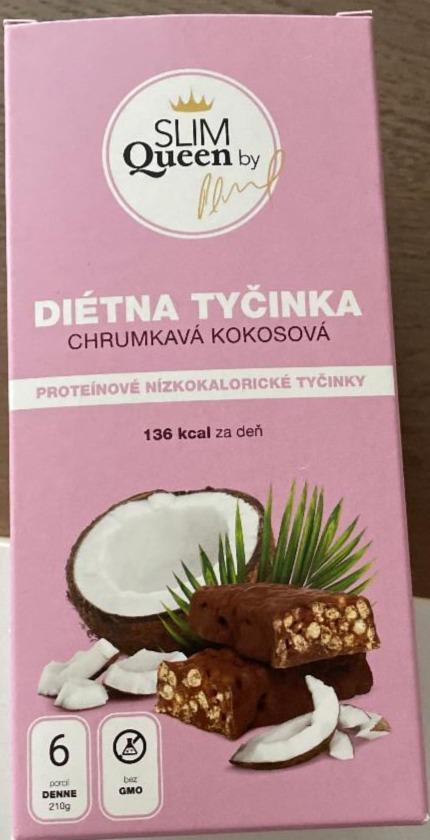 Fotografie - Diétna tyčinka chrumkavá kokosová Slim Queen