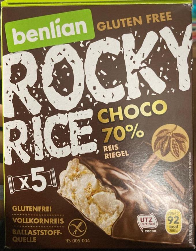 Fotografie - Rocky Rice Choco 70% Benlian