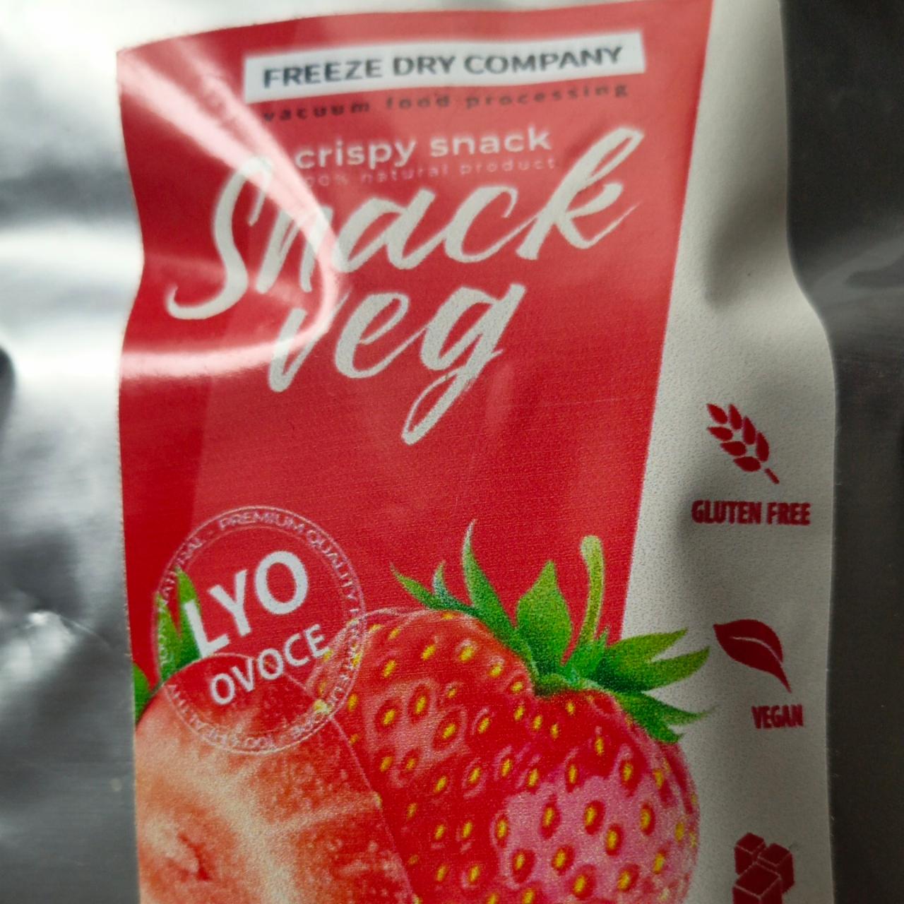 Fotografie - Snack veg lyo ovoce - křupavá pochoutka z jahod Freeze dry company