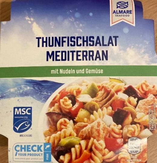 Fotografie - Thunfischsalat mediterran mit Nudeln und Gemüse Almare Seafood