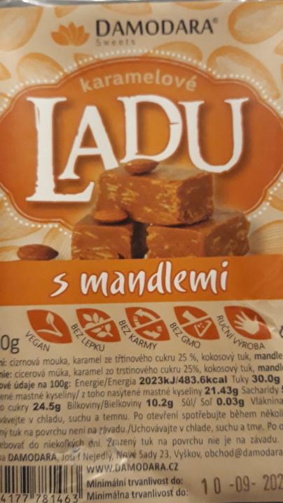 Fotografie - Karamelové ladu s mandlemi Damodara