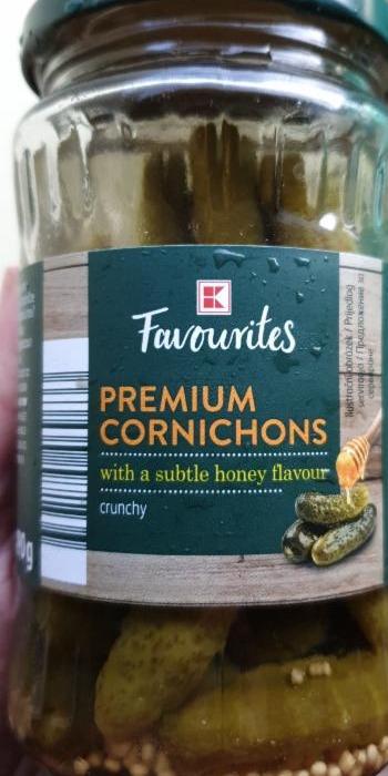 Fotografie - Premium cornichons okurky s medem Kaufland