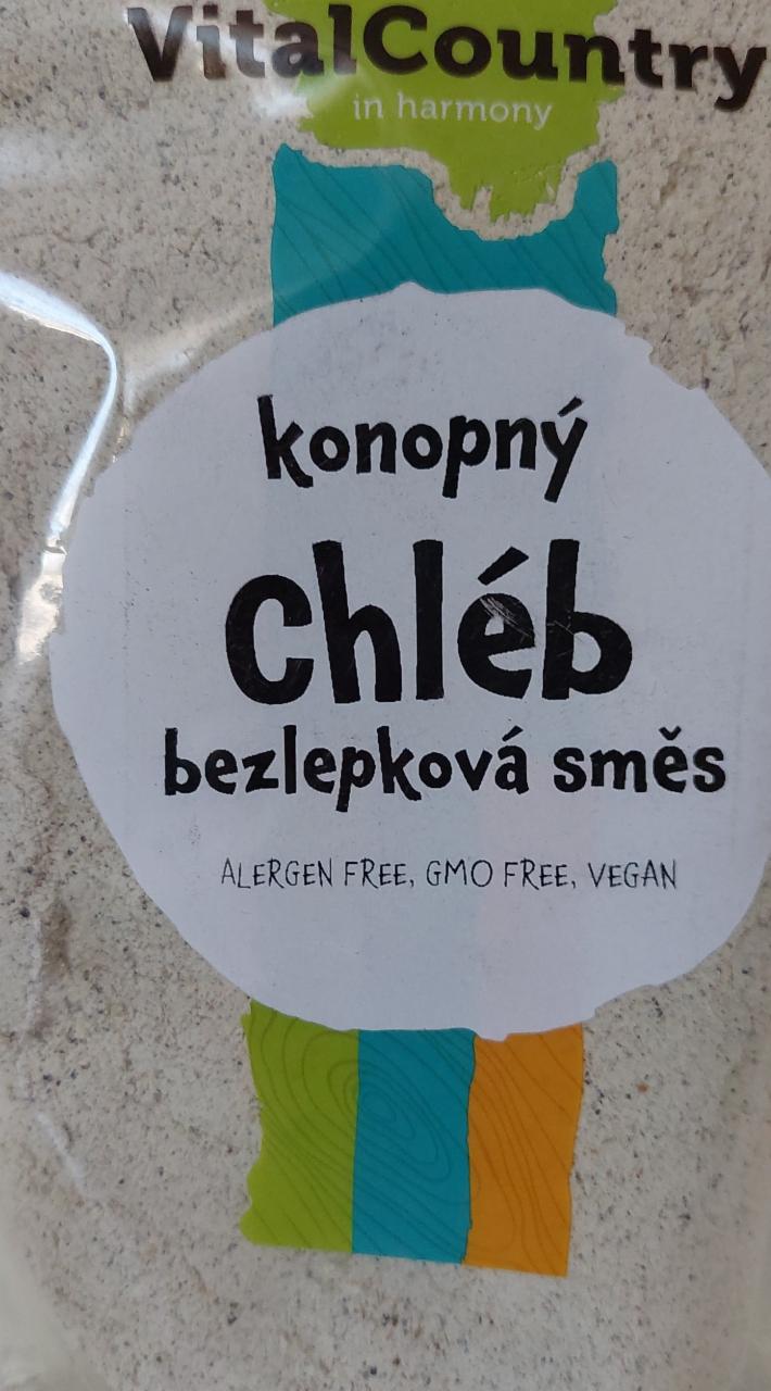 Fotografie - Bezlepková směs Konopný chléb VitalCountry