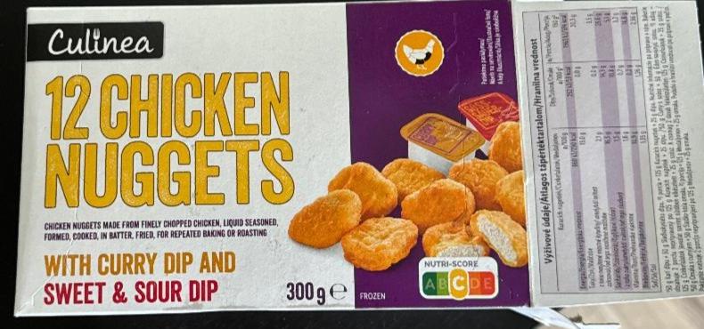 Fotografie - 12 Chicken nuggets with curry dip and sweet & sour dip Culinea