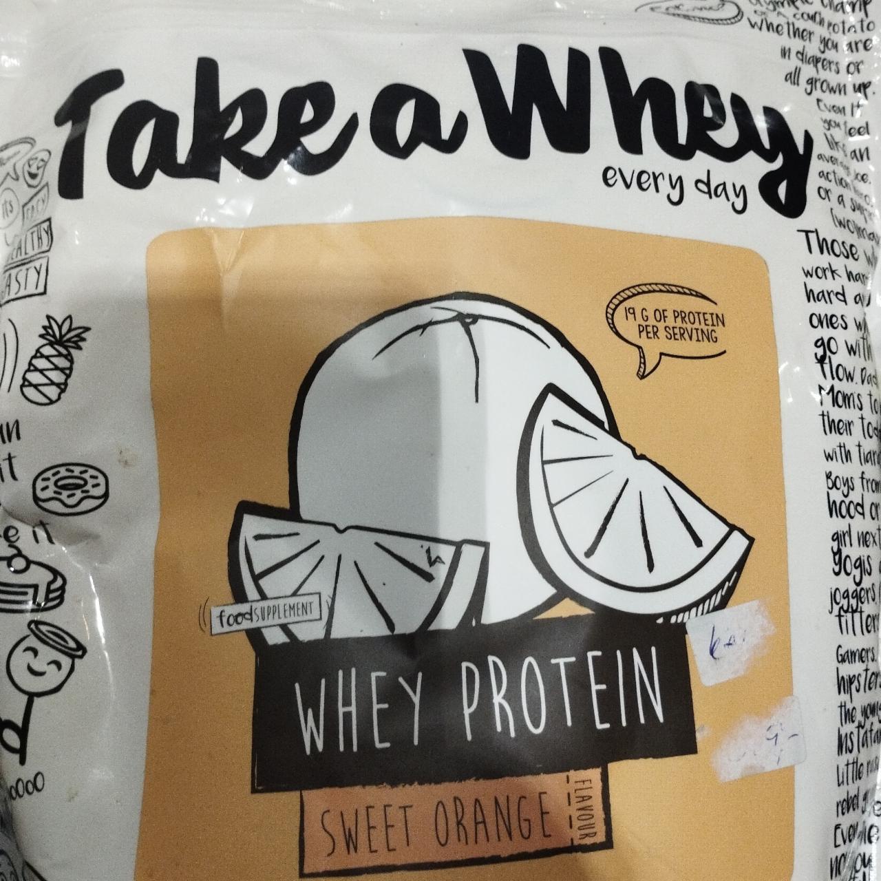 Fotografie - Whey protein Sweet orange Take a Whey