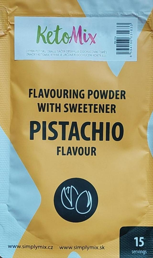 Fotografie - Flavouring powder with sweetener Pistachio flavour KetoMix