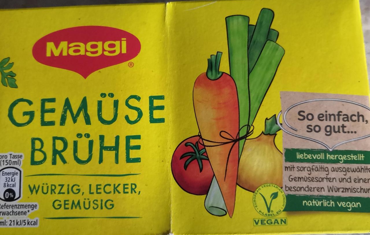 Fotografie - Gemüse Brühe Würzig, Lecker, Gemüsig Maggi