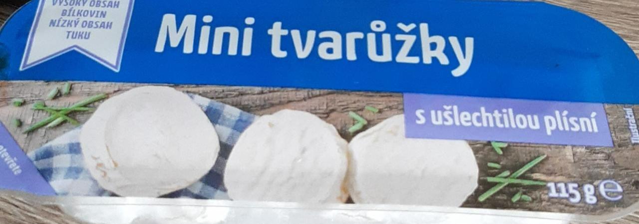 Fotografie - mini tvarůžky s ušlechtilou plísni Lidl