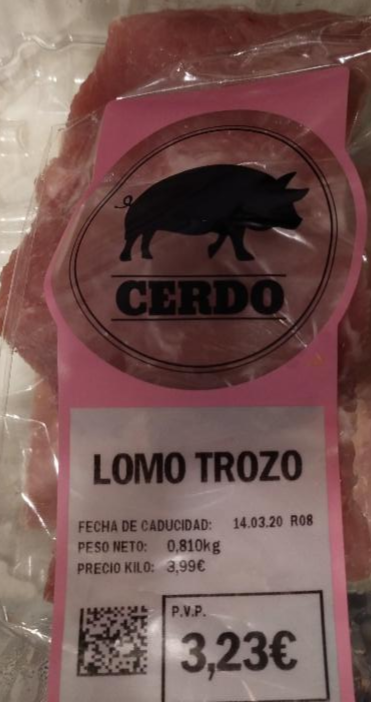 Fotografie - Cerdo lomo trozo