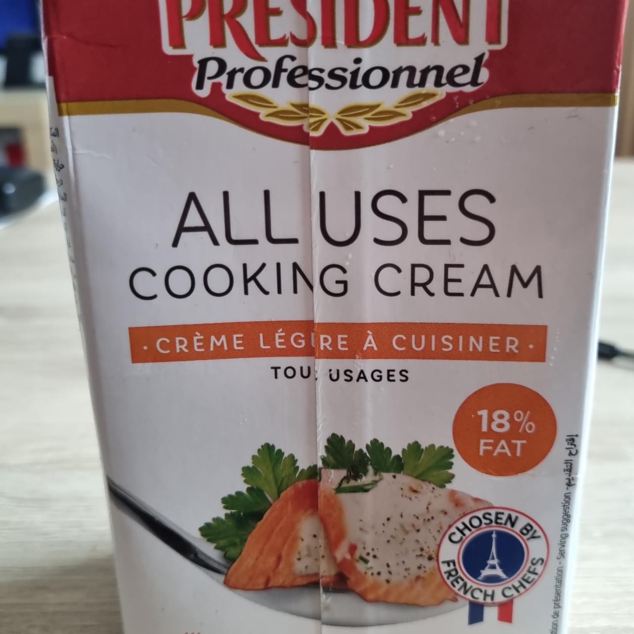 Fotografie - All uses cooking cream 18% fat Président