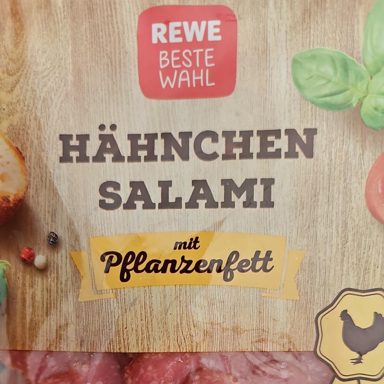 Fotografie - Hahnchen salami mit pflanzenfett Rewe beste wahl