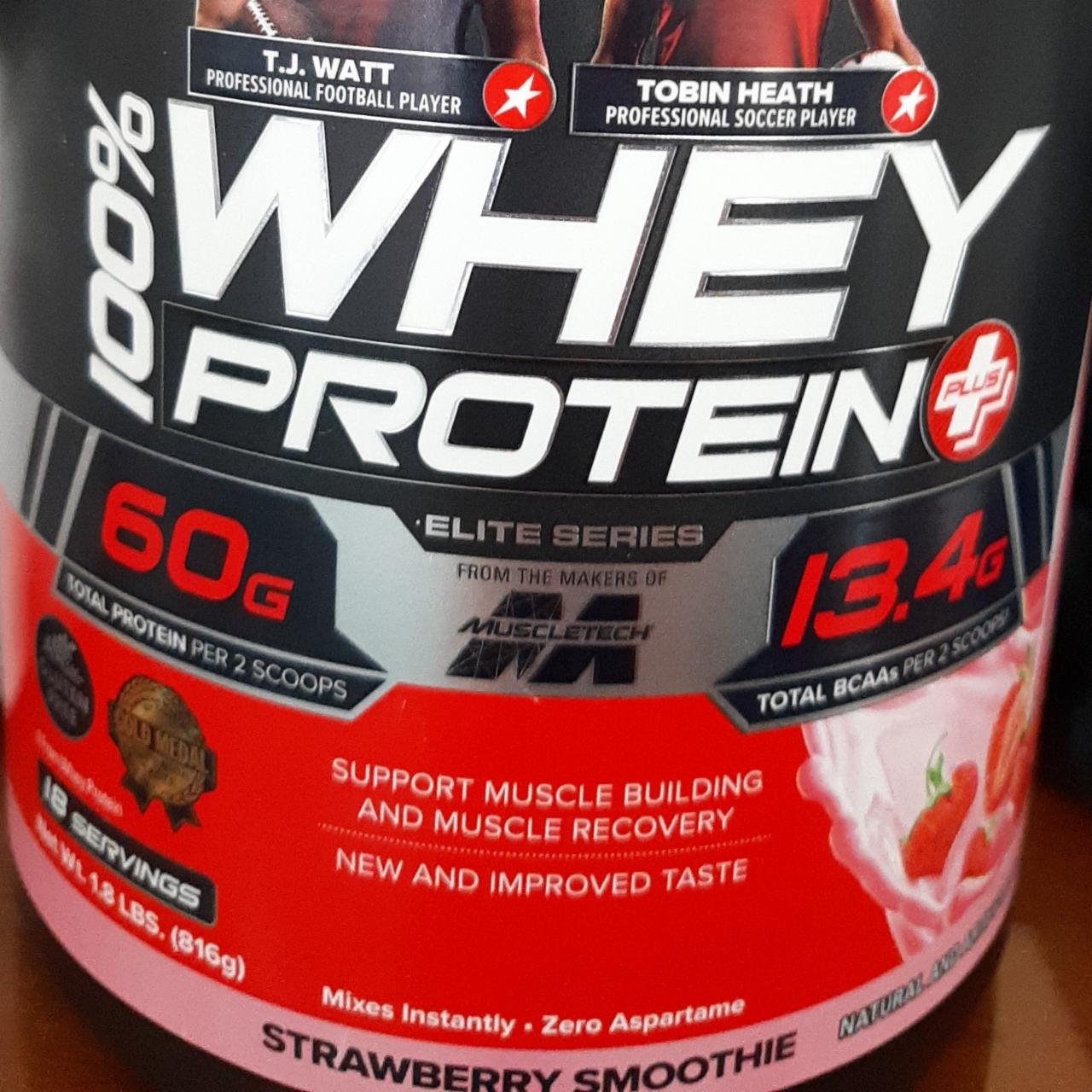 Fotografie - Six star 100% whey protein strawberry smoothie