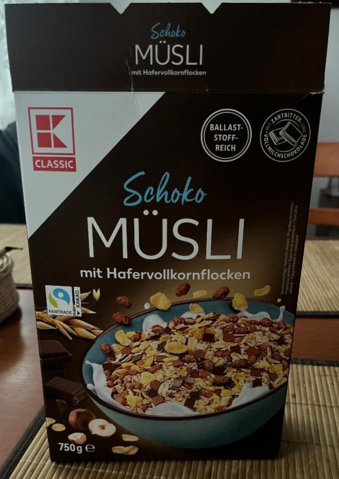 Fotografie - Schoko Müsli mit Hafervollkornflocken K-Classic