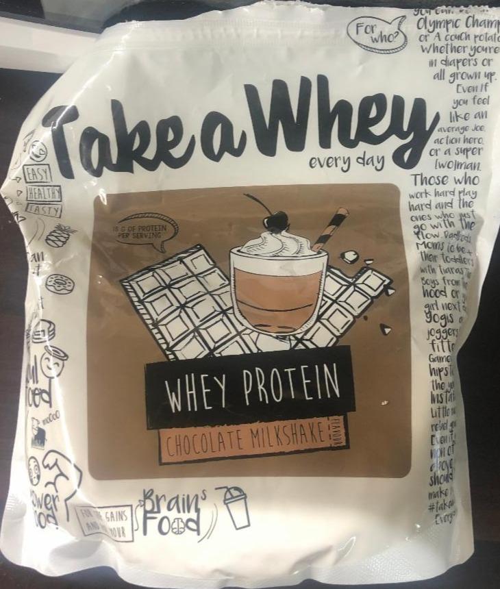 Fotografie - Whey Protein Chocolate Milkshake Take a Whey