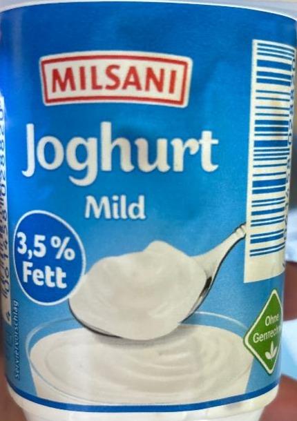 Fotografie - Joghurt Mild 3,5% Fett Milsani