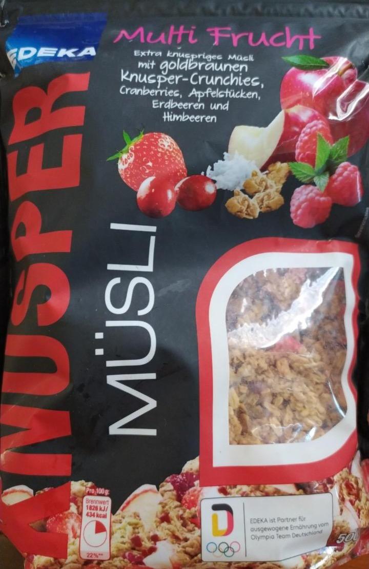 Fotografie - Knusper müsli Multi Frucht Edeka