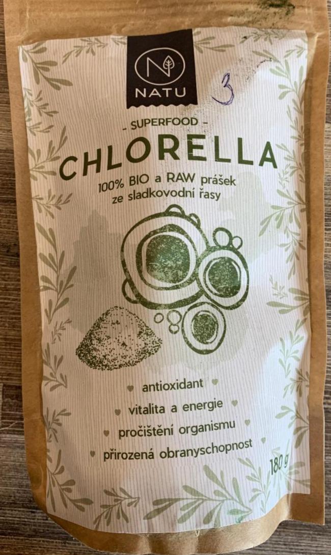 Fotografie - 100% Bio a Raw prášek Chlorella NATU