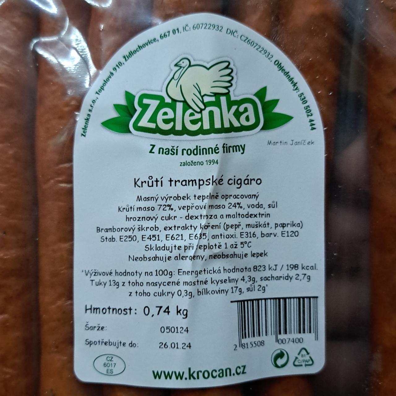 Fotografie - Krůtí trampské cigáro Zelenka