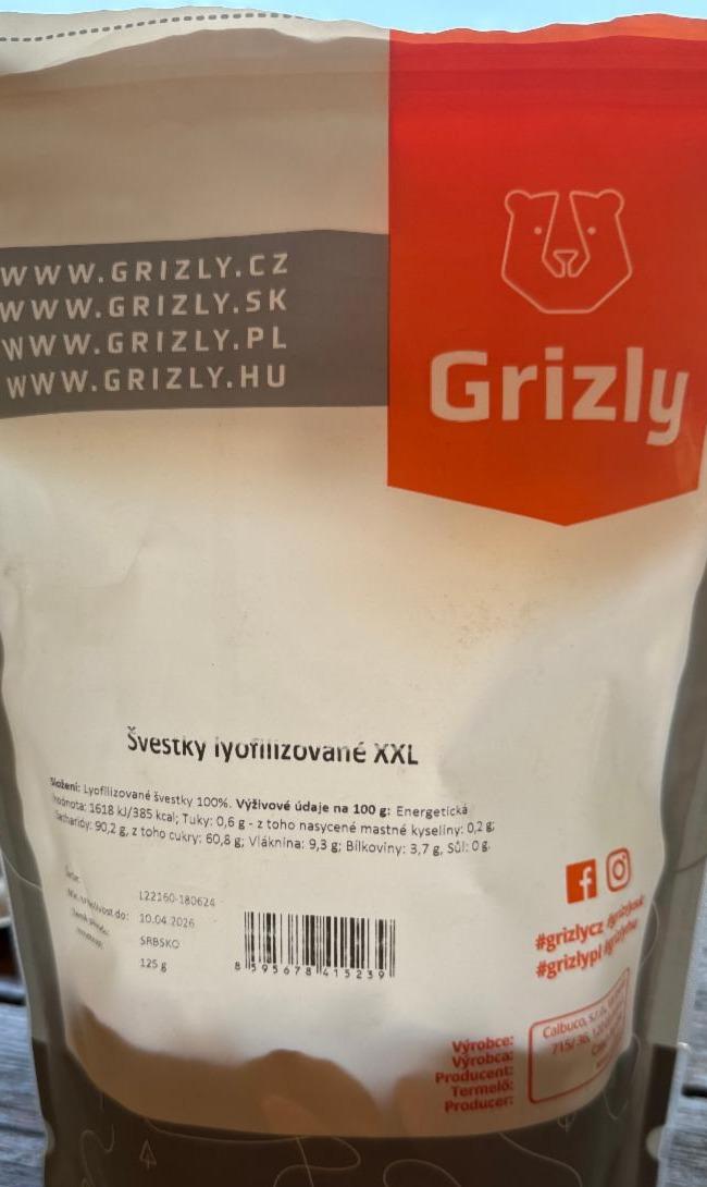 Fotografie - Švestky lyofilizované Grizly