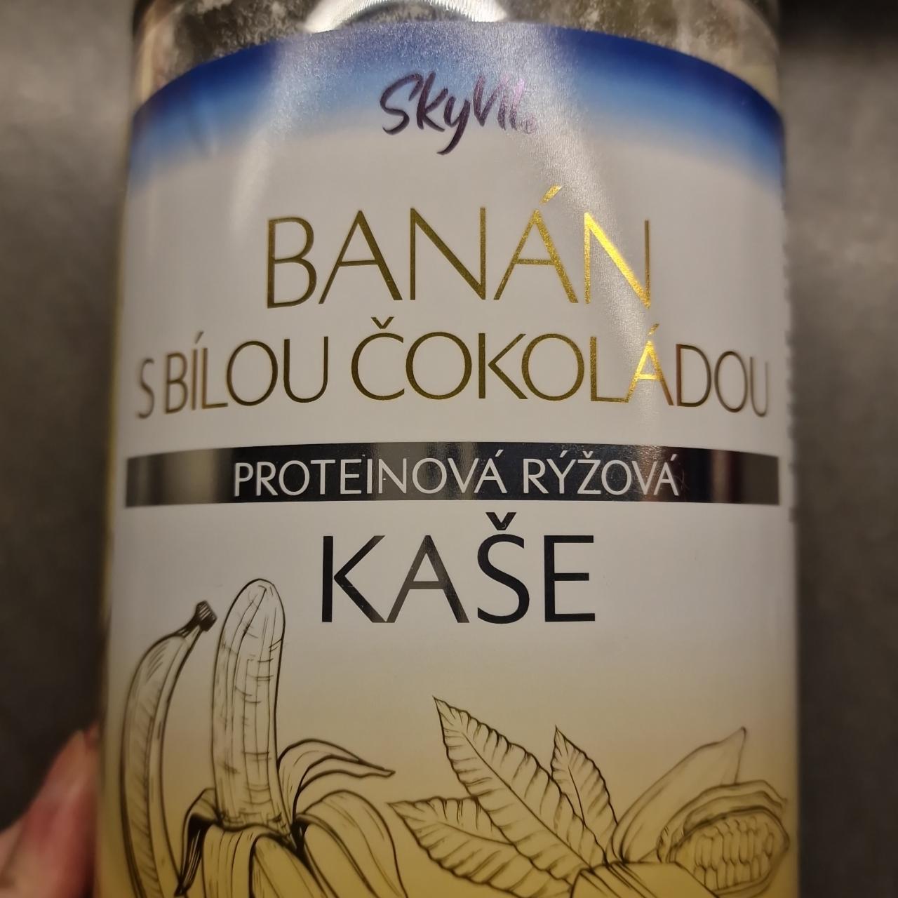 Fotografie - Proteinová rýžová kaše banán s bílou čokoládou SkyVit