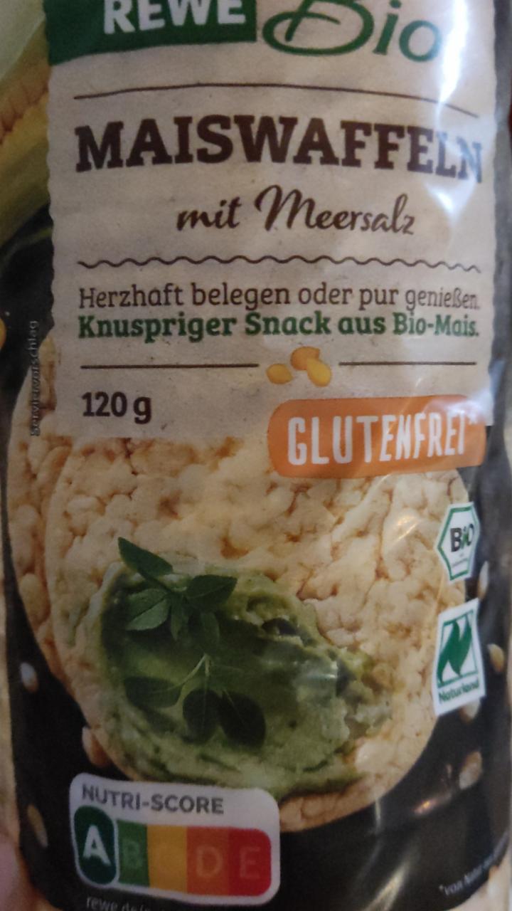 Fotografie - Maiswaffeln mit Meersalz Rewe Bio