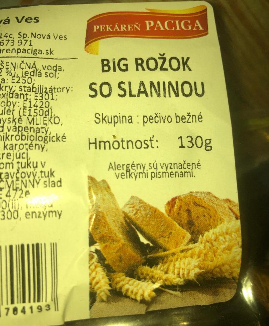 Fotografie - Big rožok so slaninou