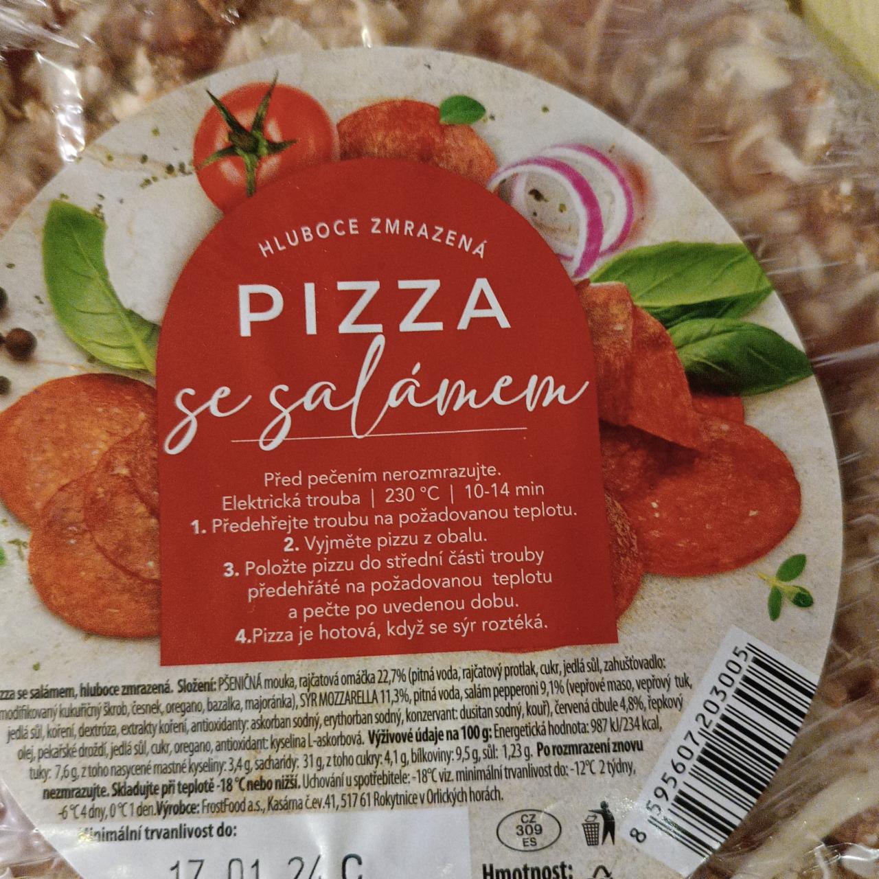 Fotografie - Pizza se salámem FrostFood