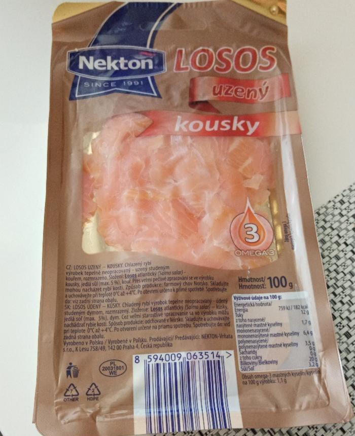 Fotografie - losos uzený kousky Nekton