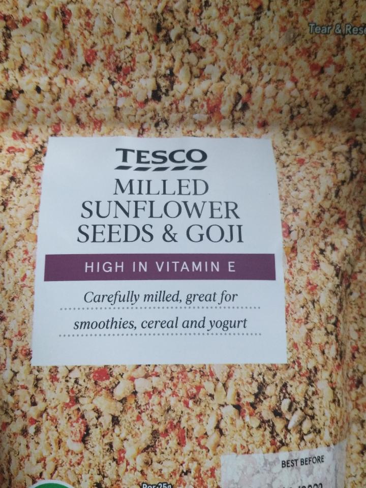 Fotografie - Milled Sunflower Seeds & Goji Tesco