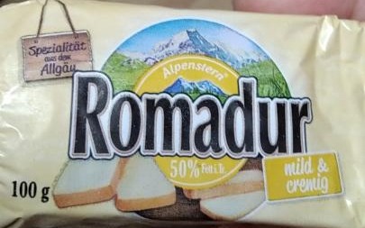 Fotografie - Romadur 50% tuku mild & cremig Alpenstern