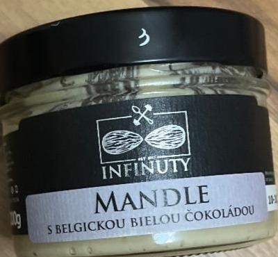 Fotografie - mandle s belgickou bílou čokoládou INFINUTY