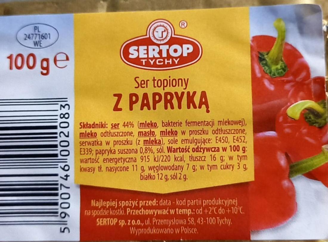 Fotografie - Ser topiony z papryka Sertop