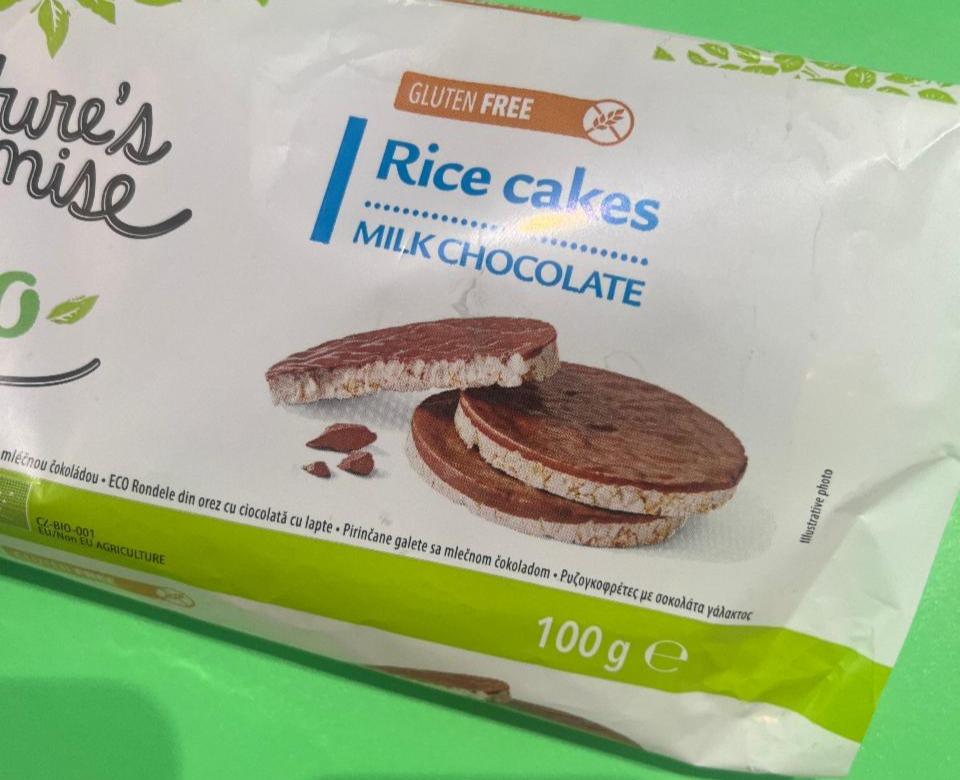 Fotografie - Bio rice cakes milk chocolate Nature's Promise