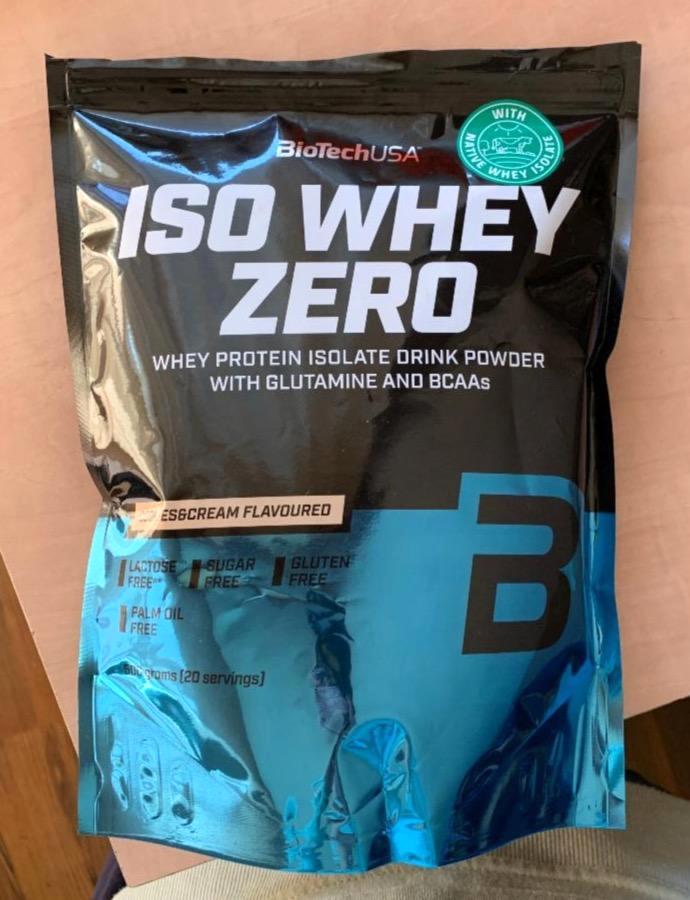 Fotografie - Iso Whey Zero Protein Cookies & Cream BioTechUSA