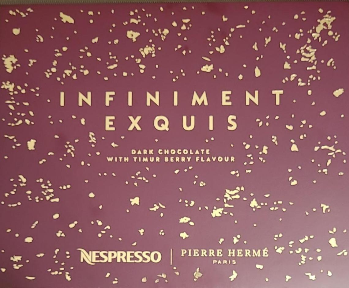 Fotografie - Infiniment Exquis Dark chocolate with timur berry flavour Nespresso