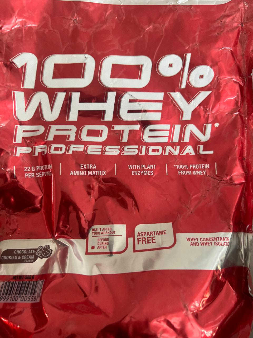 Fotografie - 100% Whey Protein Professional Chocolate Cookies & Cream Scitec Nutrition