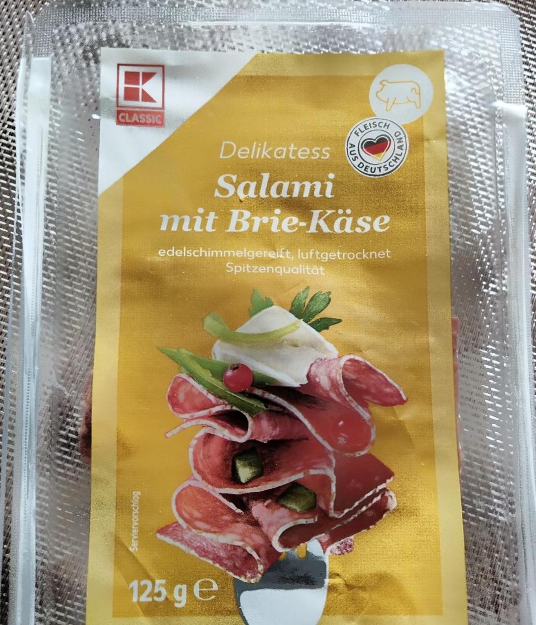 Fotografie - Delikatess salami mit brie-käse K-Classic