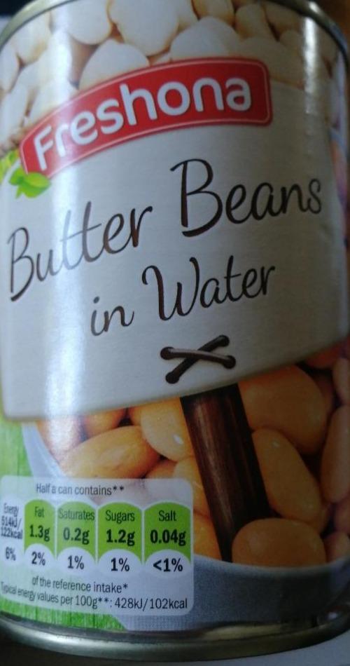 Fotografie - BUTTER BEANS IN WATER Freshona